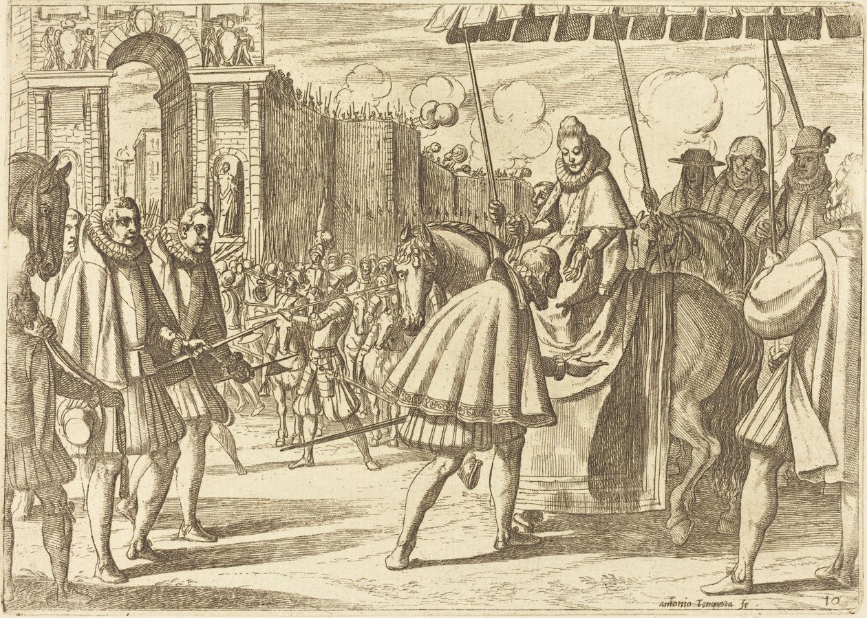 Entrada triunfal de Margarida da Áustria de Antonio Tempesta