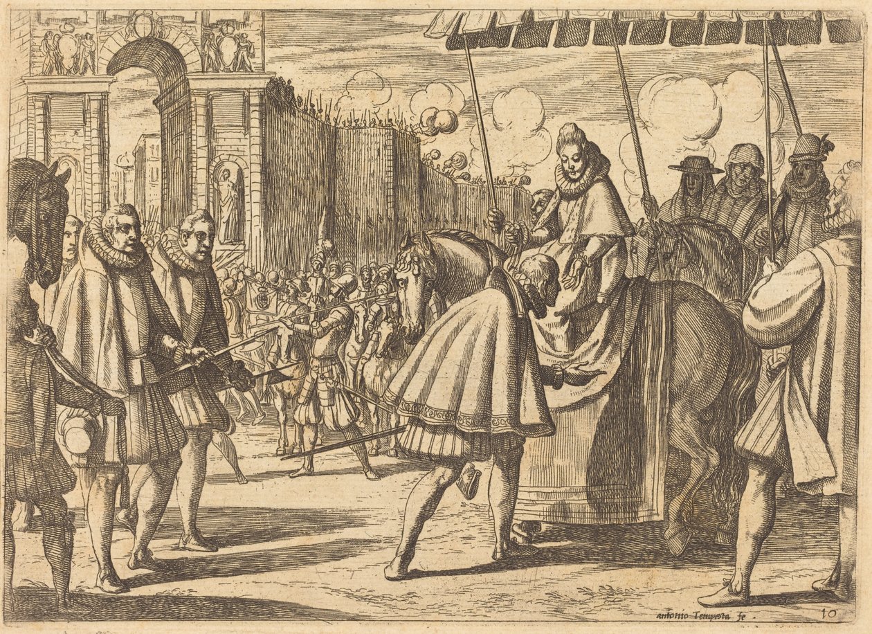 Entrada triunfal de Margarida de Áustria de Antonio Tempesta