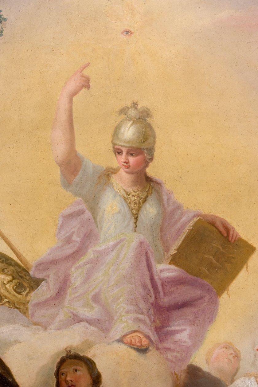 Minerva, detalhe de The Banqueting House de Antonio Verrio