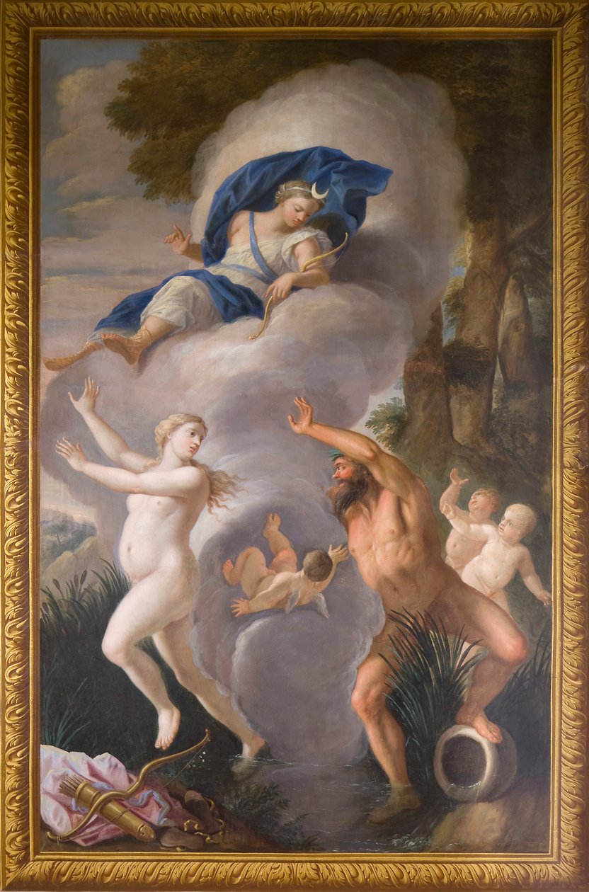 Mural de elevação norte representando Alpheus e Arethusa, The Banqueting House de Antonio Verrio