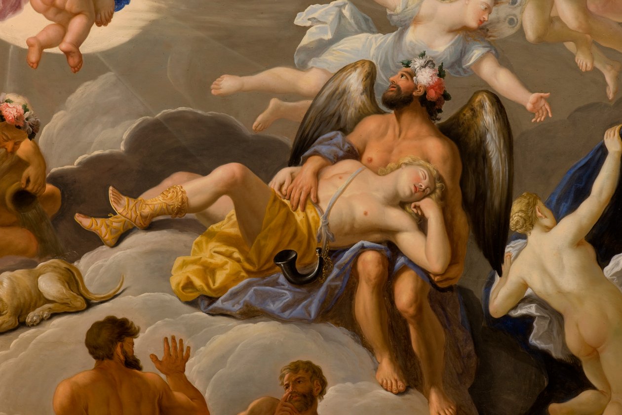 Quarto do Rei, c.1703-5 (teto pintado) de Antonio Verrio