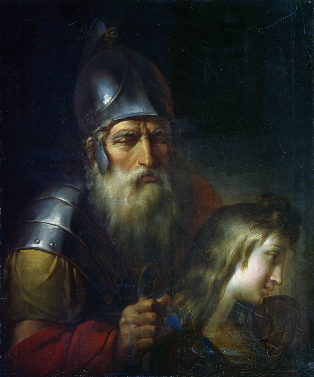 Belisaire - Flavius Belisarius (500-576) - Vigi, Antonio (1764-1844) - 1805 - Óleo sobre tela - 81x68 - Museu Estatal Russo, São Petersburgo de Antonio Vighi