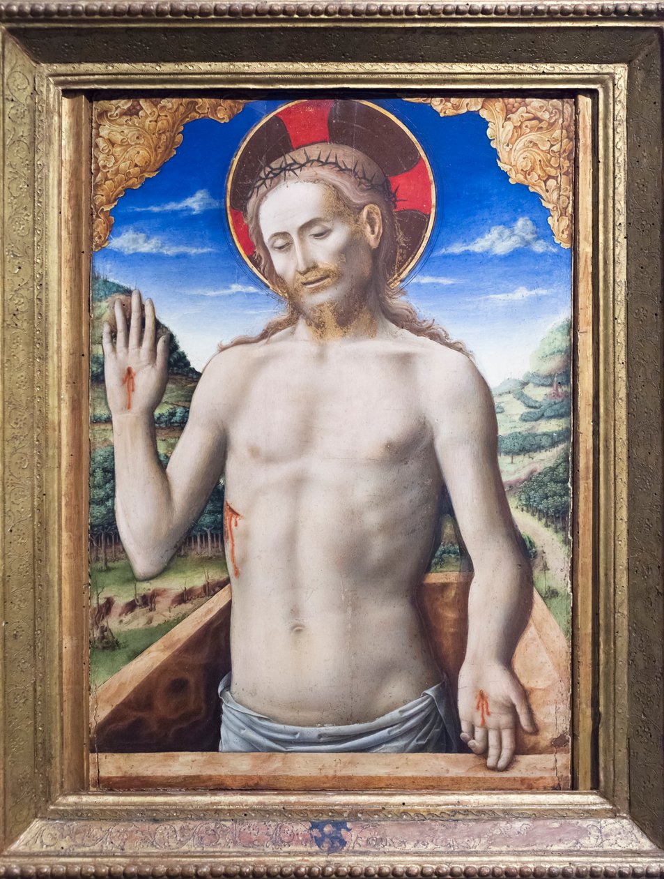 Cristo no sarcófago de Antonio Vivarini