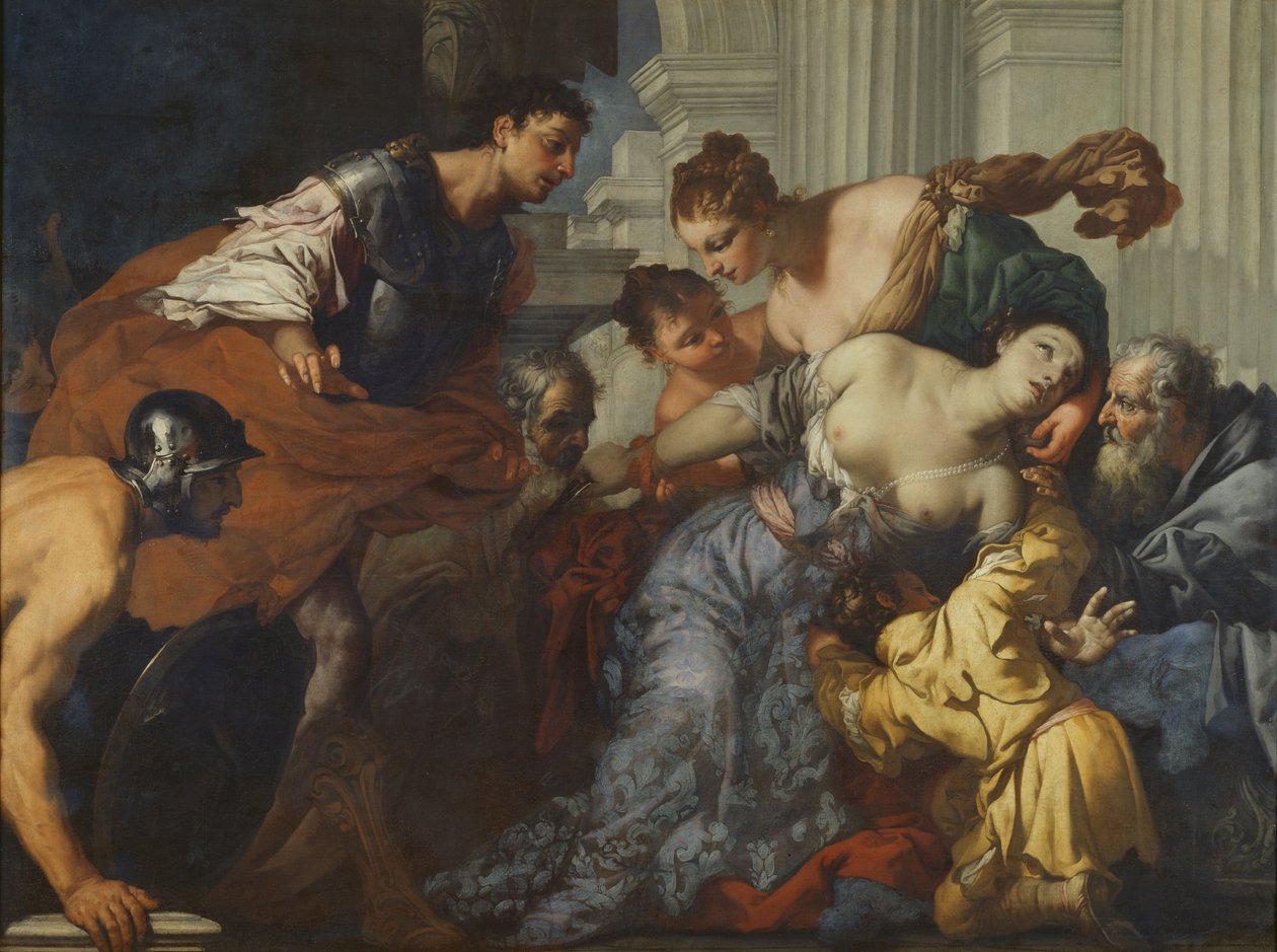 A morte de Lucretia de Antonio Zanchi