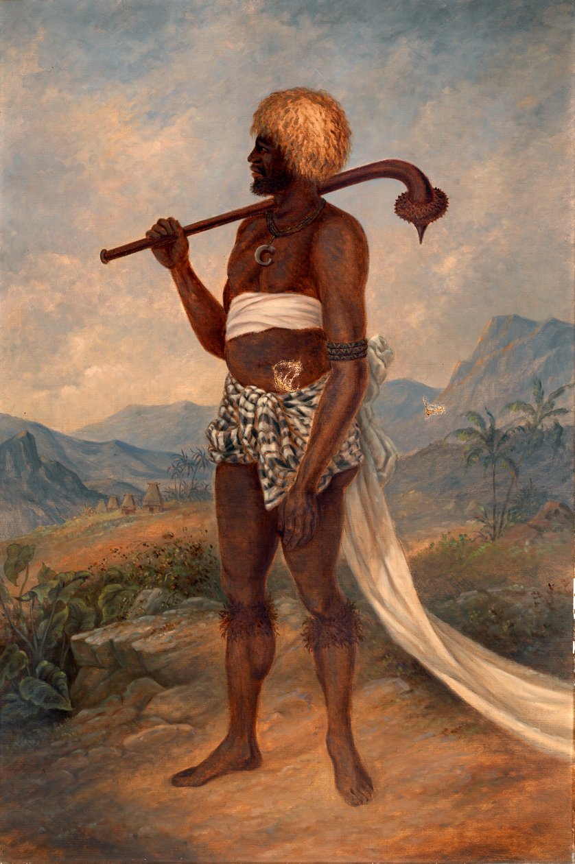 Homem de Fiji, c. 1893. de Antonio Zeno Shindler