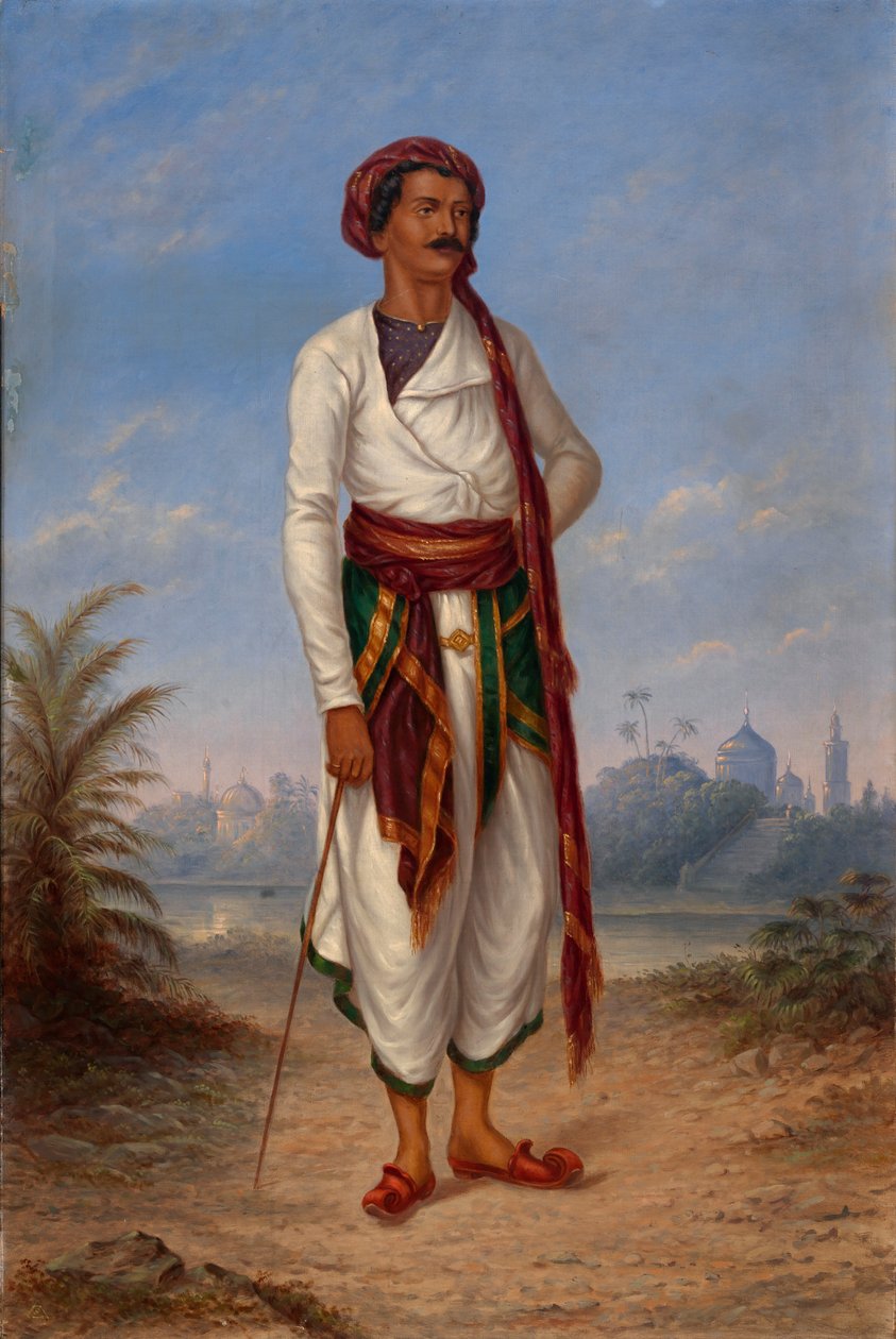 Homem Hindu, c. 1893. de Antonio Zeno Shindler