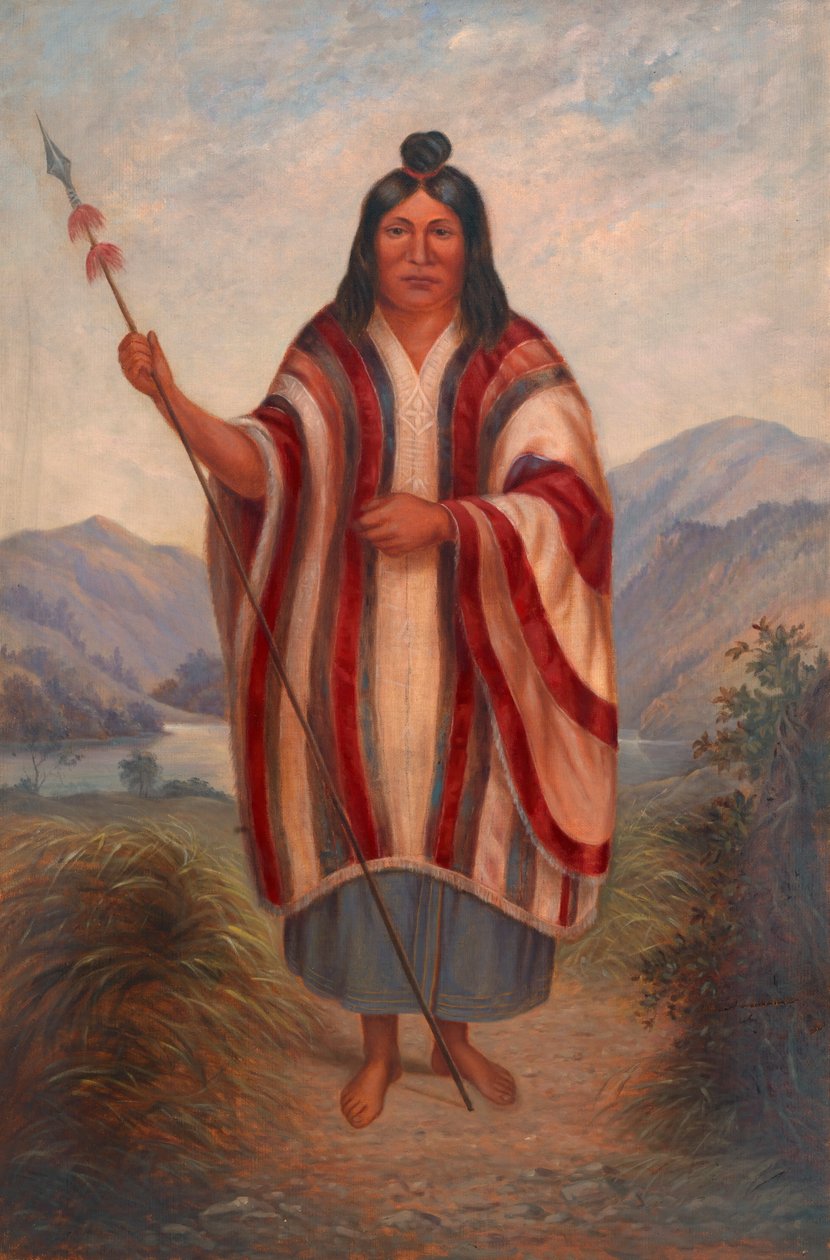 índio peruano, c. 1890-1899. de Antonio Zeno Shindler