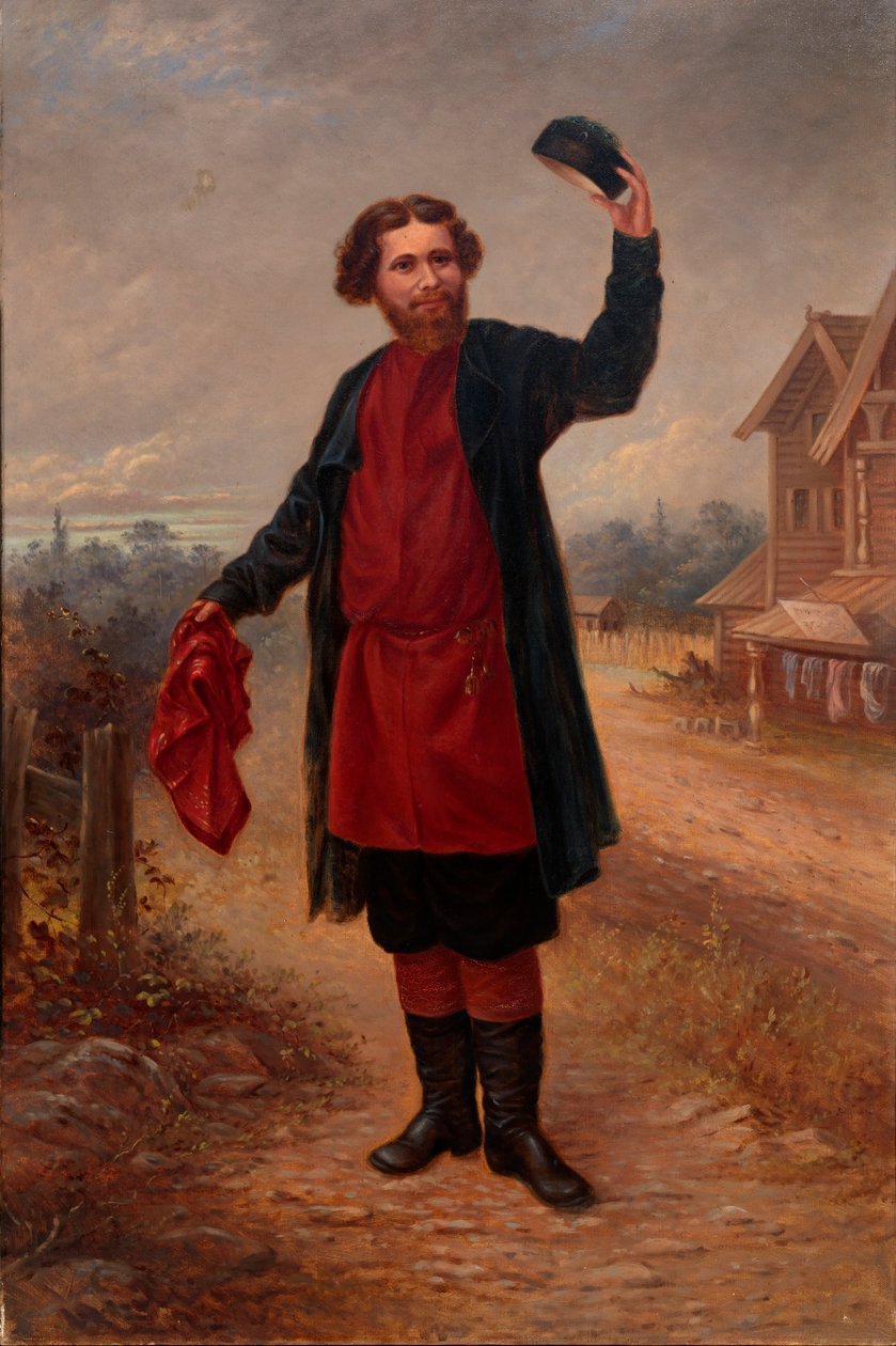 Homem Russo, ca. 1890-1899. de Antonio Zeno Shindler