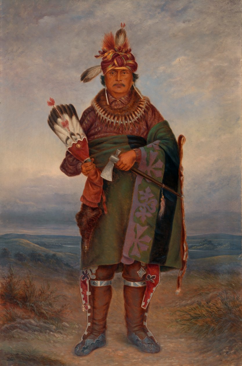 Sac e Fox Indian, ca. 1893. de Antonio Zeno Shindler
