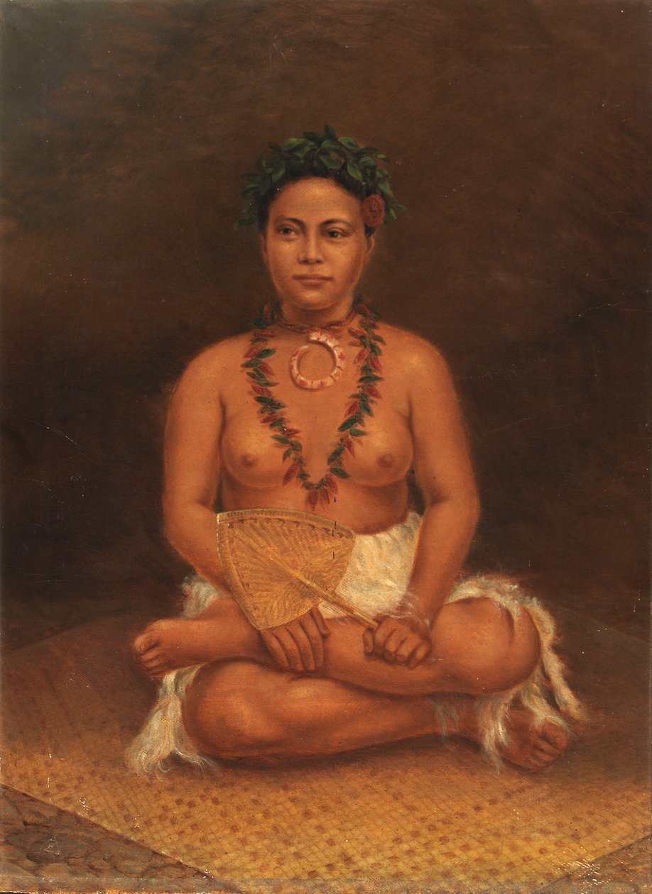 Mulher Samoa, c. 1890-1899. de Antonio Zeno Shindler