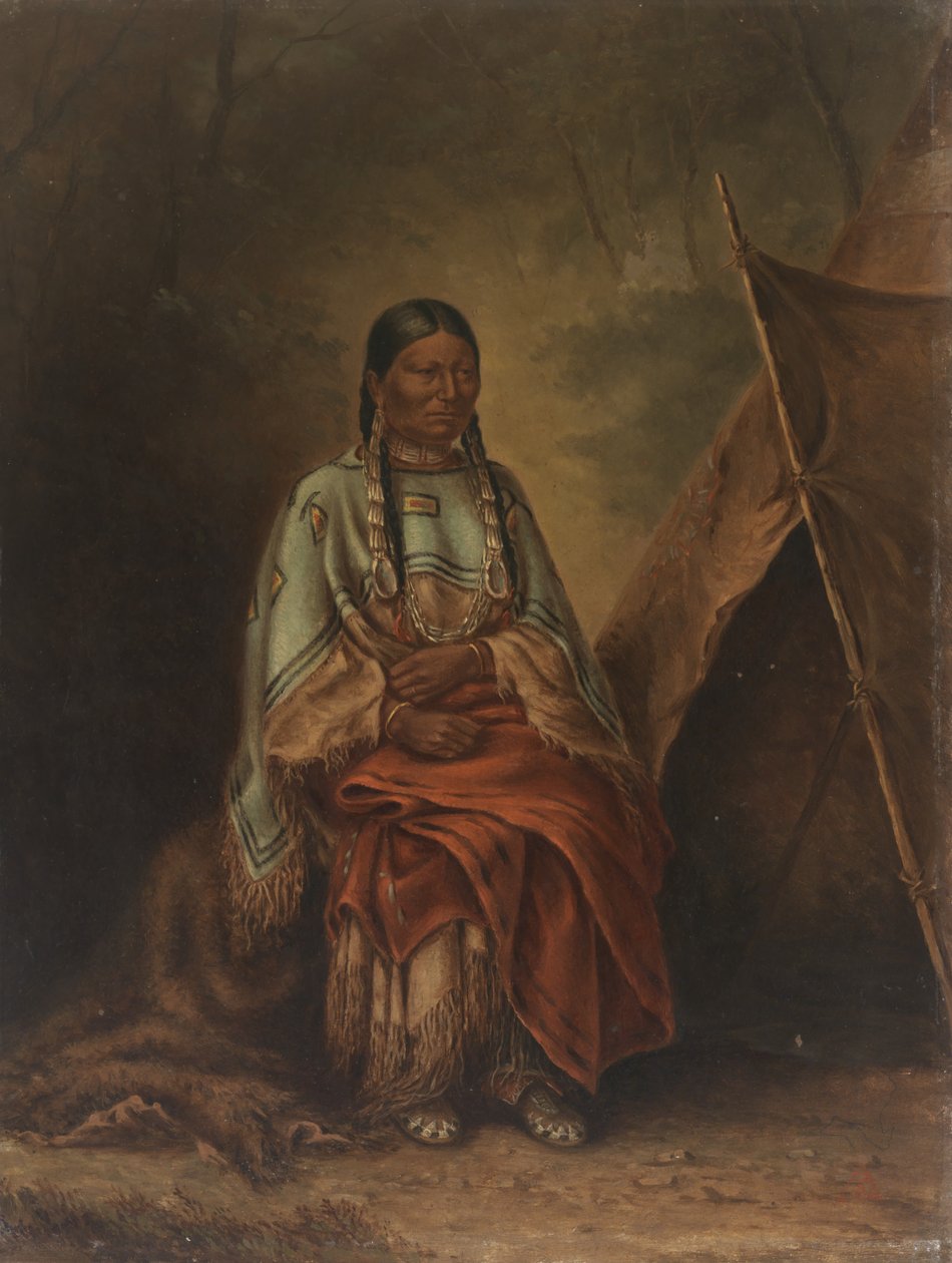 Squaw da cauda manchada, ca. 1887. de Antonio Zeno Shindler