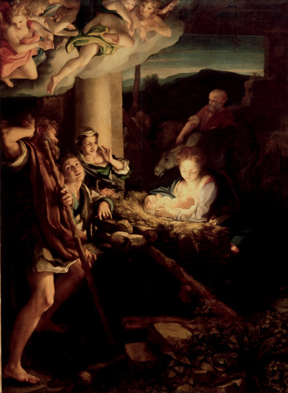 Alemão: A Noite Santa da Natividade de Antonio da Correggio