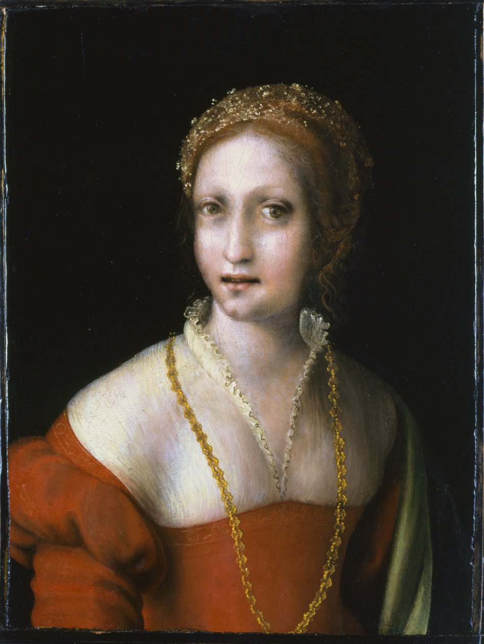 Italiano: Retrato de uma jovem Mulher Retrato de uma jovem rapariga de Antonio da Correggio