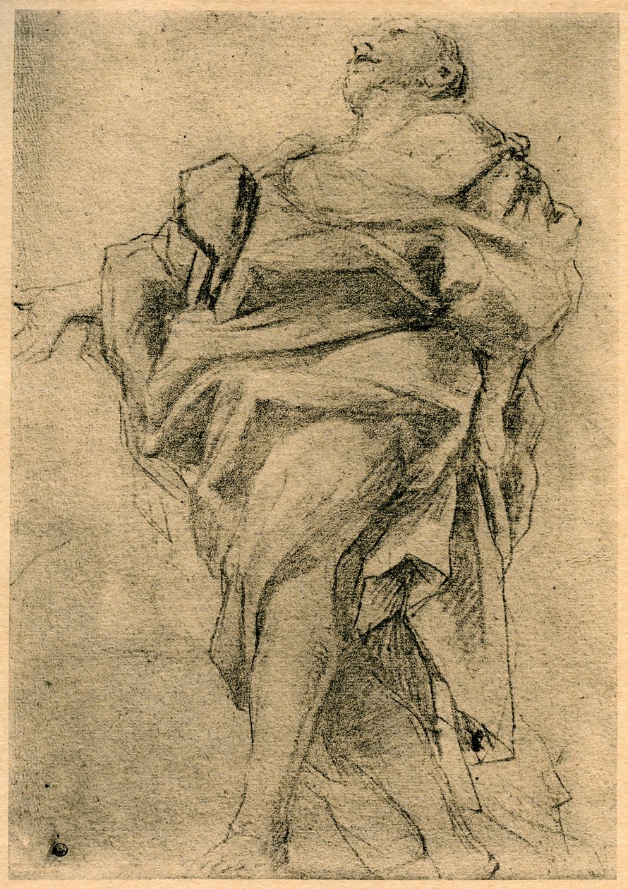 Estudo para a figura de um apóstolo, 1913. de Antonio da Correggio