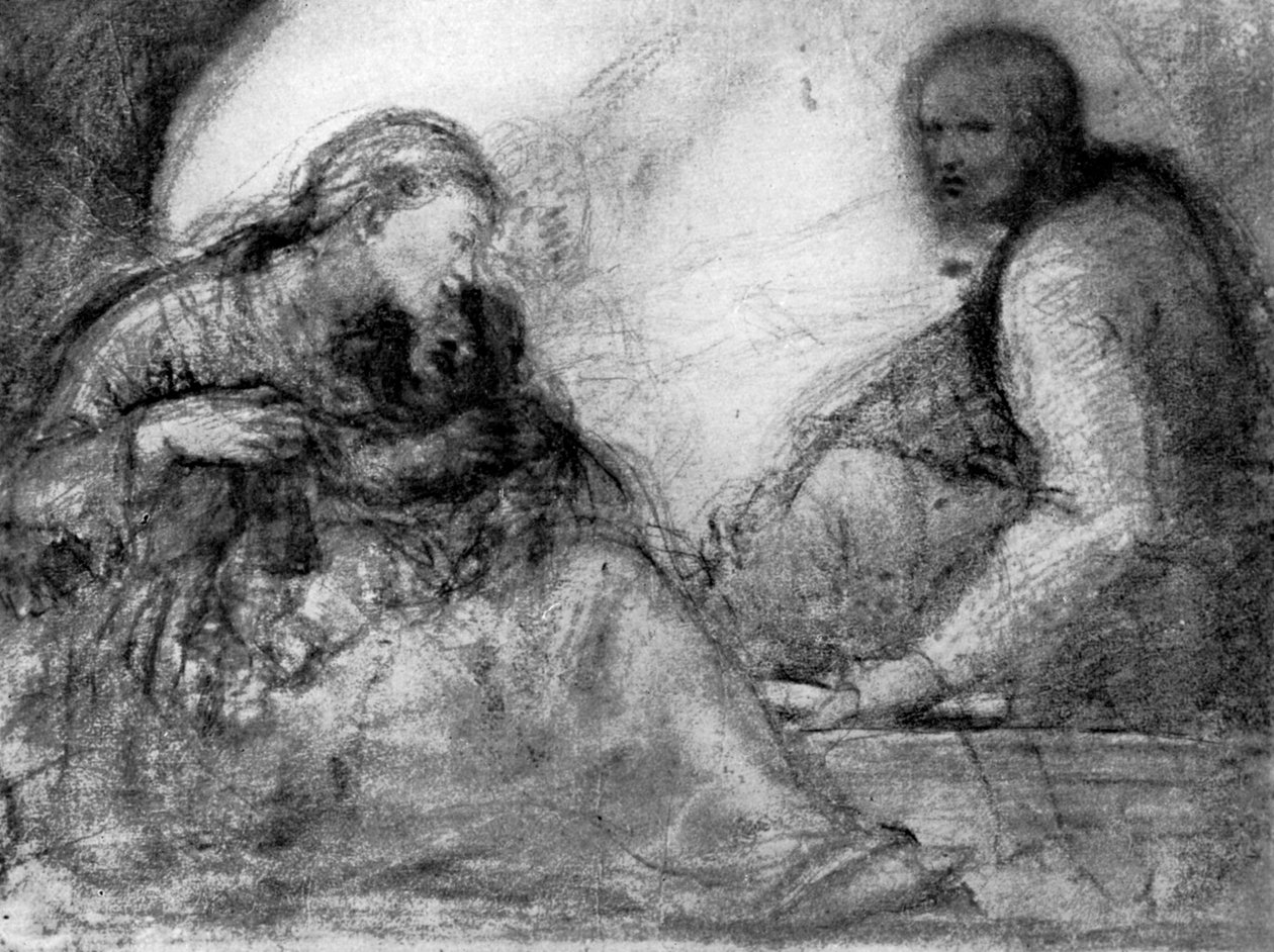 Madonna e Child e São José, início do século XVI, 1931. de Antonio da Correggio