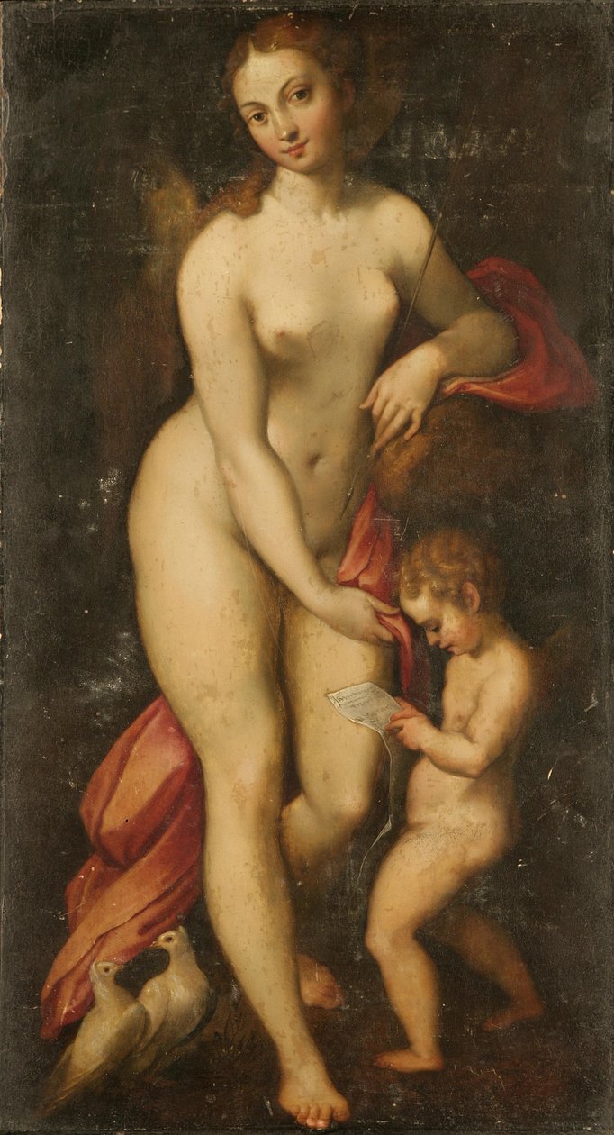 Vénus e Cupido de Antonio da Correggio