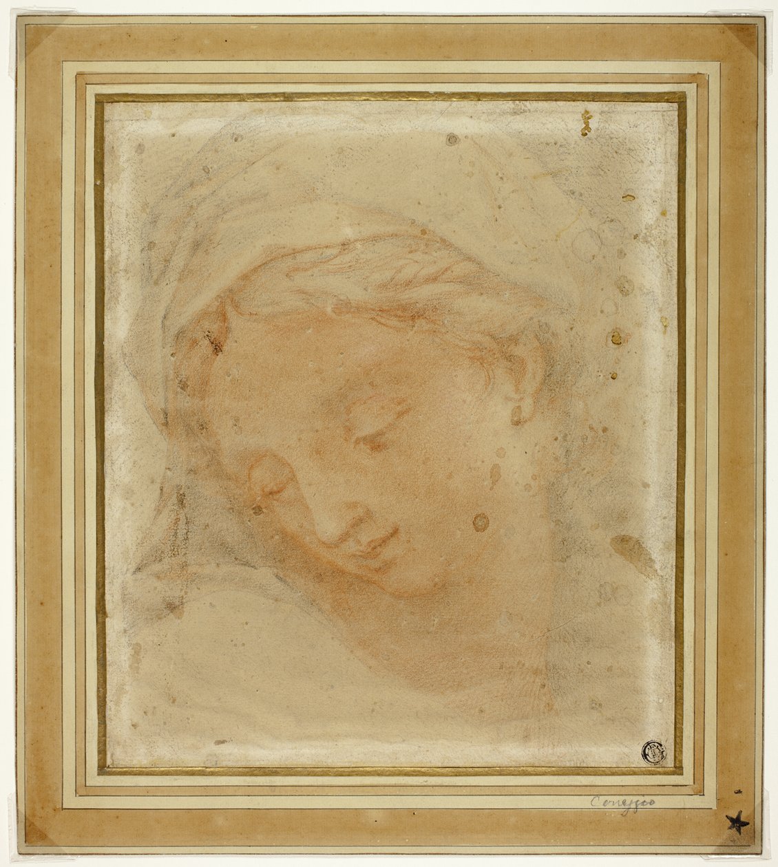 Cabeça de mulher de Antonio da Correggio