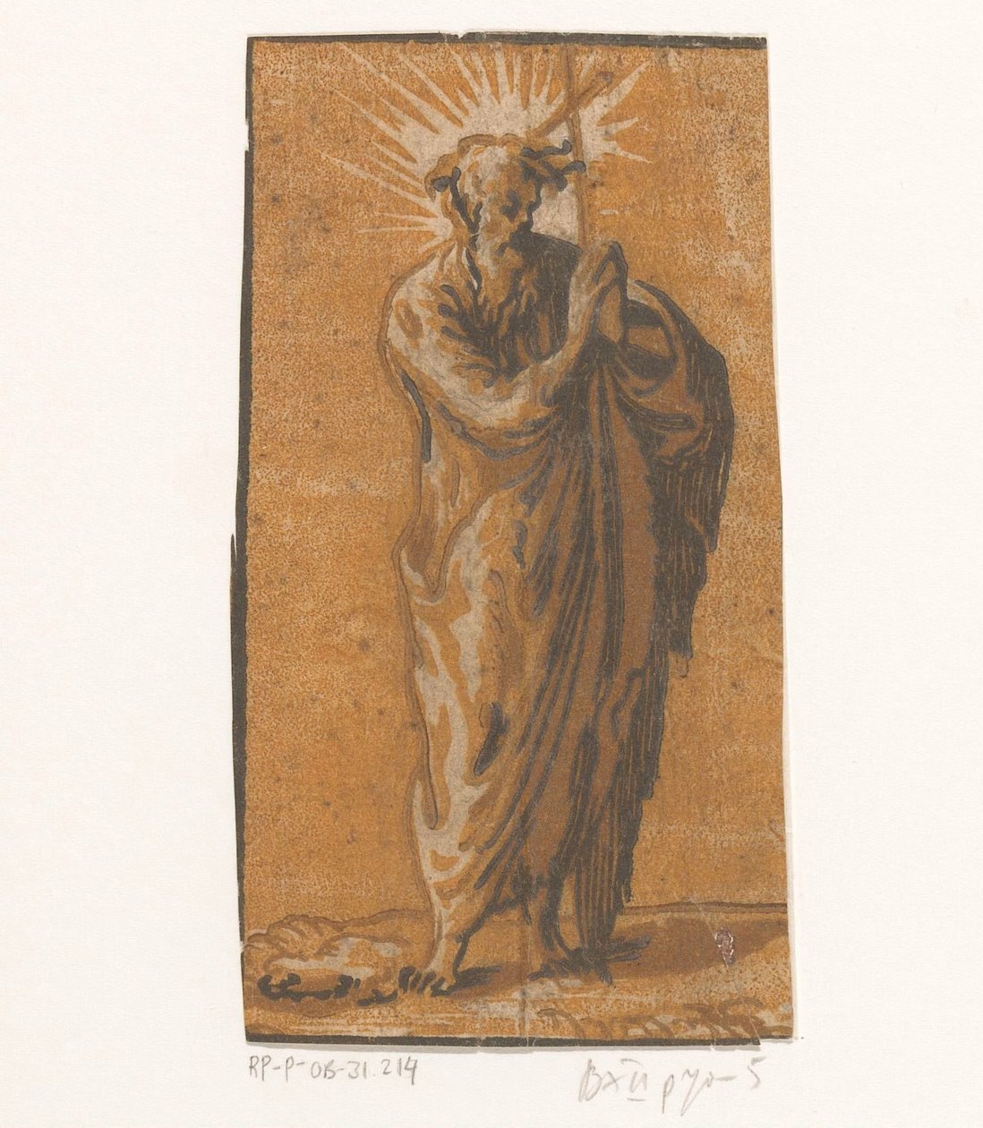 São Filipe Cristo e os Doze Apóstolos (título da série) de Antonio da Trento (attributed to)