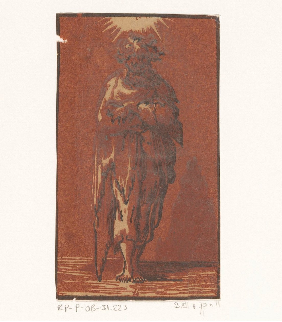São Judas Tadeu Cristo e os Doze Apóstolos (título da série) de Antonio da Trento (attributed to)