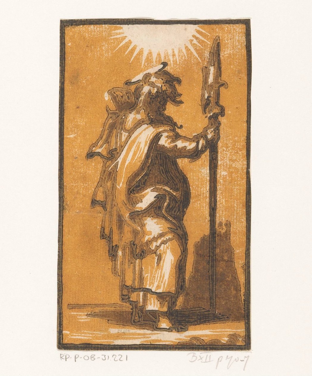 São Mateus Cristo e os Doze Apóstolos (título da série) de Antonio da Trento (attributed to)