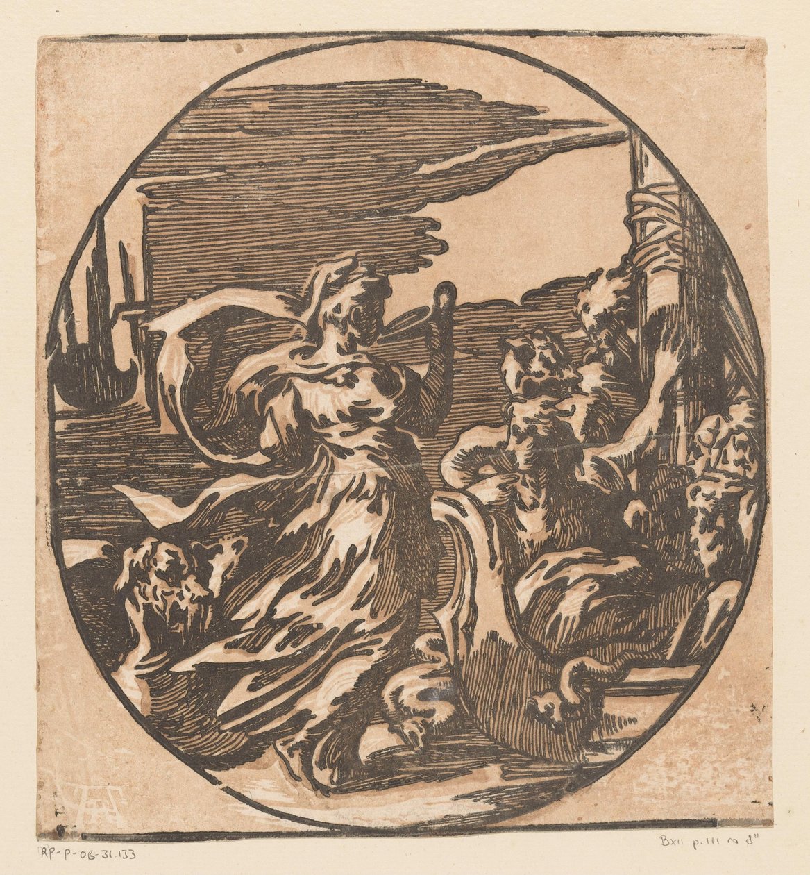 Circe drinking de Antonio da Trento (possibly)