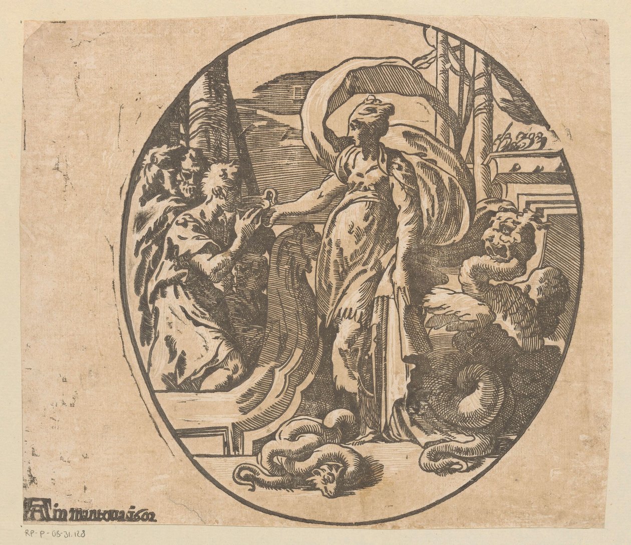 Odisseu na ilha de Circe de Antonio da Trento (possibly)