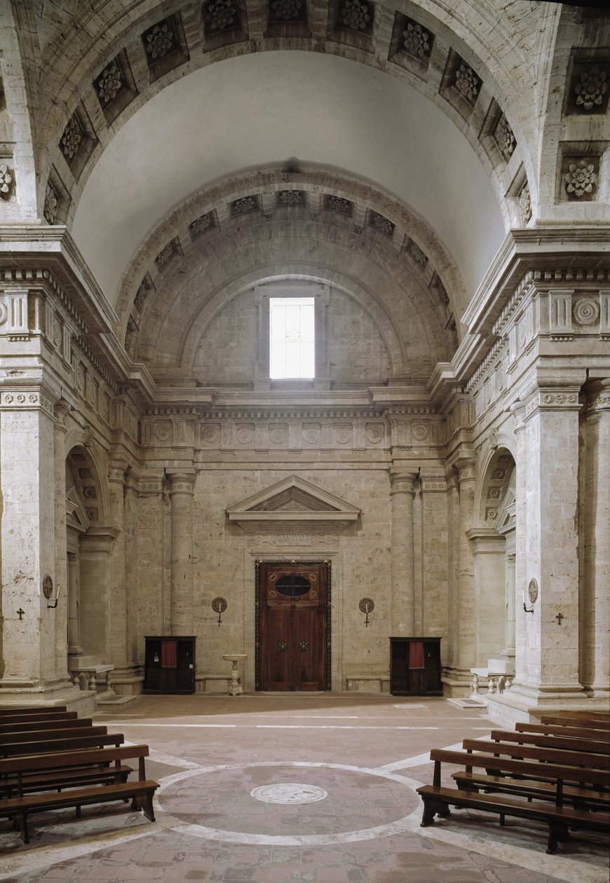 Vista interior da igreja de São Biagio de Antonio da the elder Sangallo