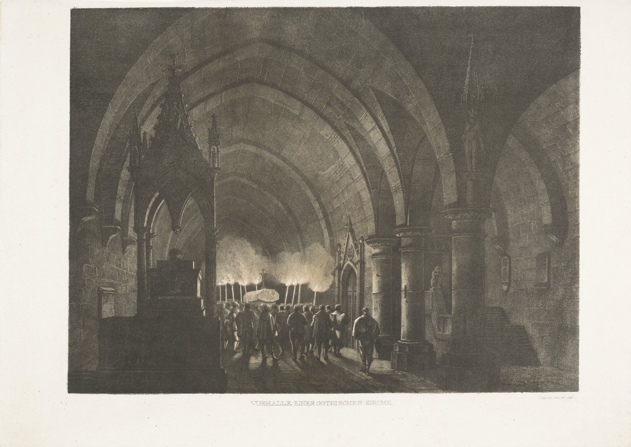 Tocheiros na igreja
Vorhalle einer Gotischen Kirche (título sobre o objecto) de Antonio de Pian
