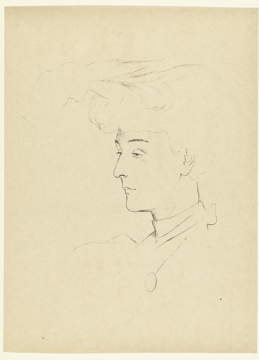 Portret van vrouw Estudo da cabeça de uma mulher O Julgamento (título da série) de Antonio de la Gandara