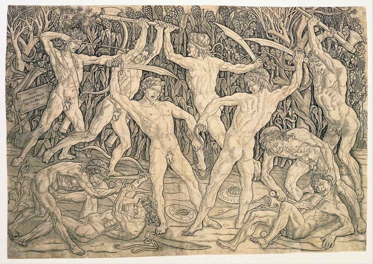 Batalha dos Nus de Antonio del Pollaiolo