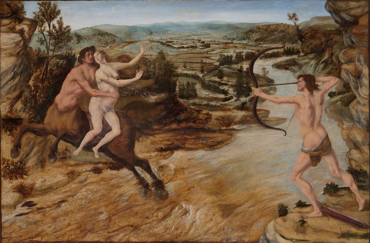 Hércules e Deianira de Antonio Pollaiuolo