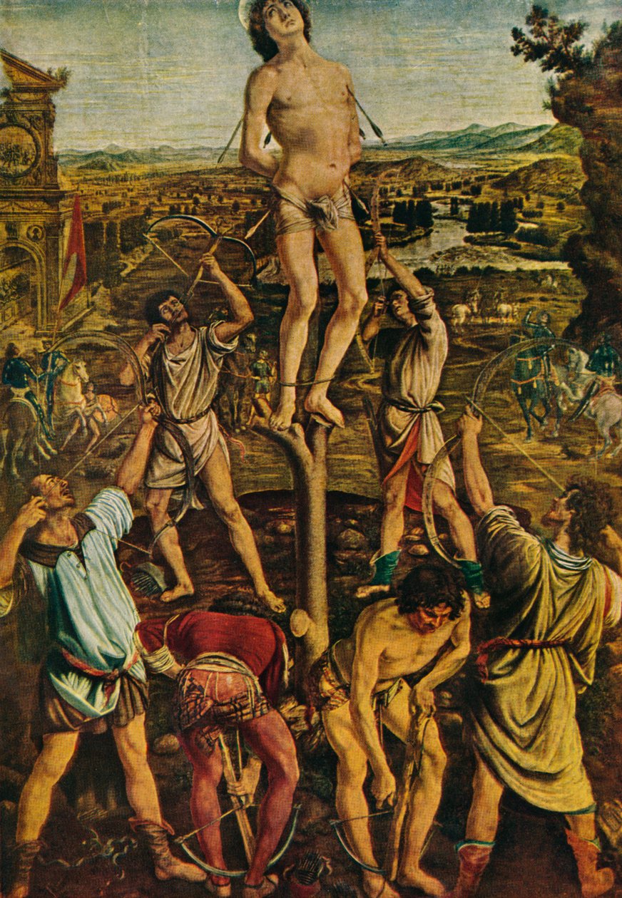 O martírio de São Sebastião, 1475, 1909 de Antonio Pollaiuolo