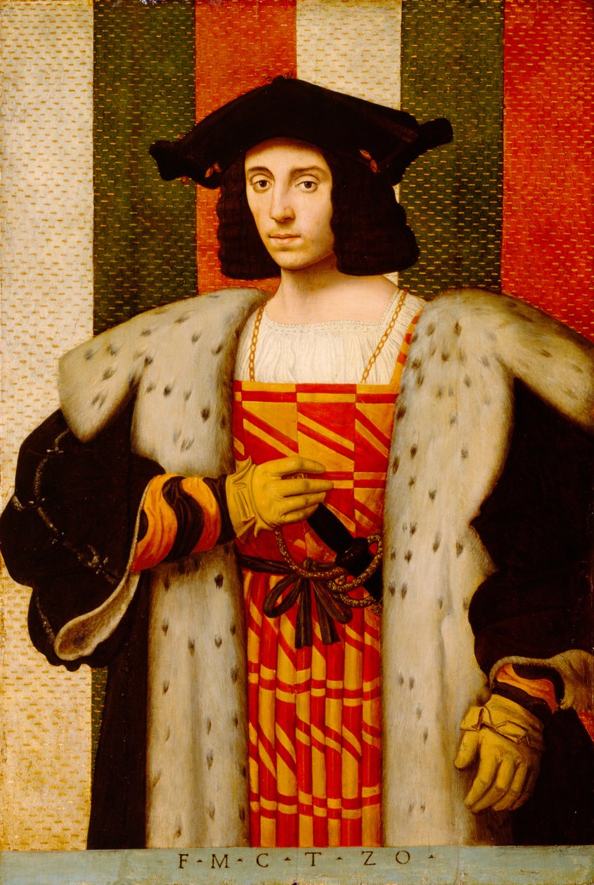 Cavalheiro da Família Trivulzio de Antonio di Bernadino Contino