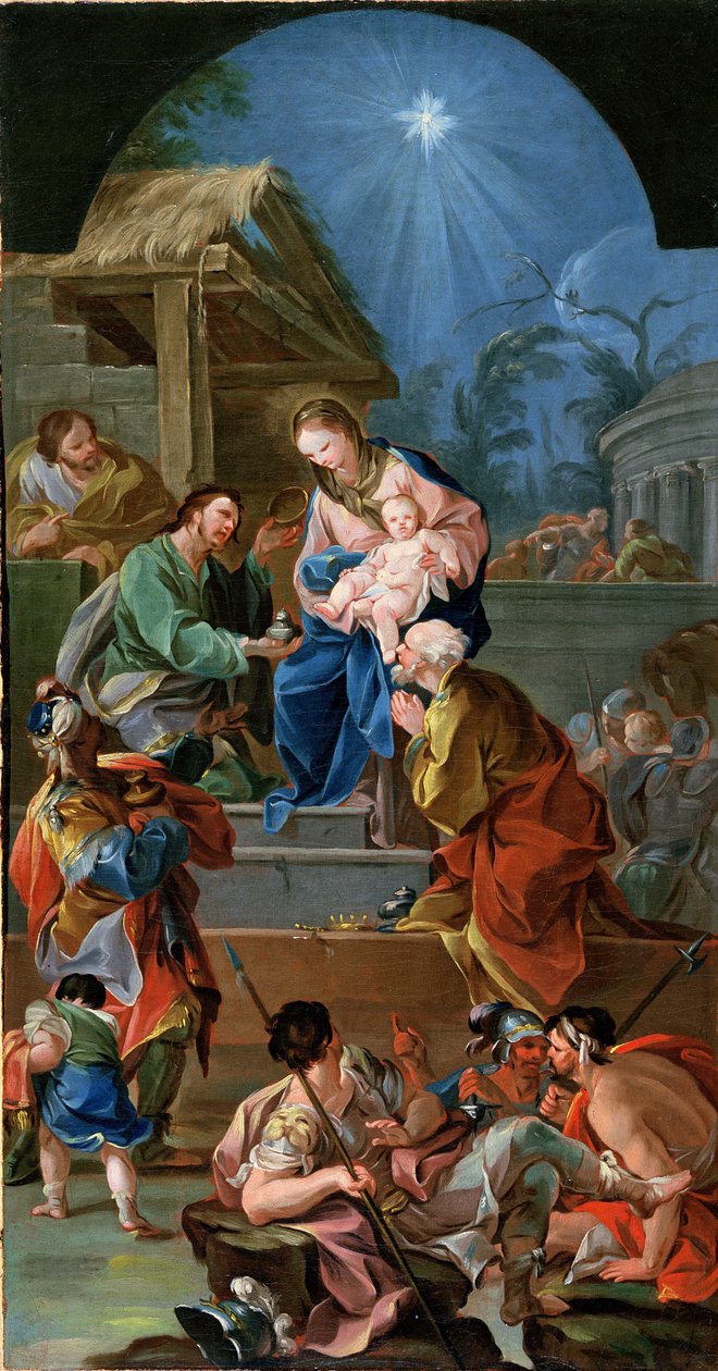 Adoração dos Magos, meados do século XVIII (ver 200955) de Antonio the Elder Gonzalez Velazquez