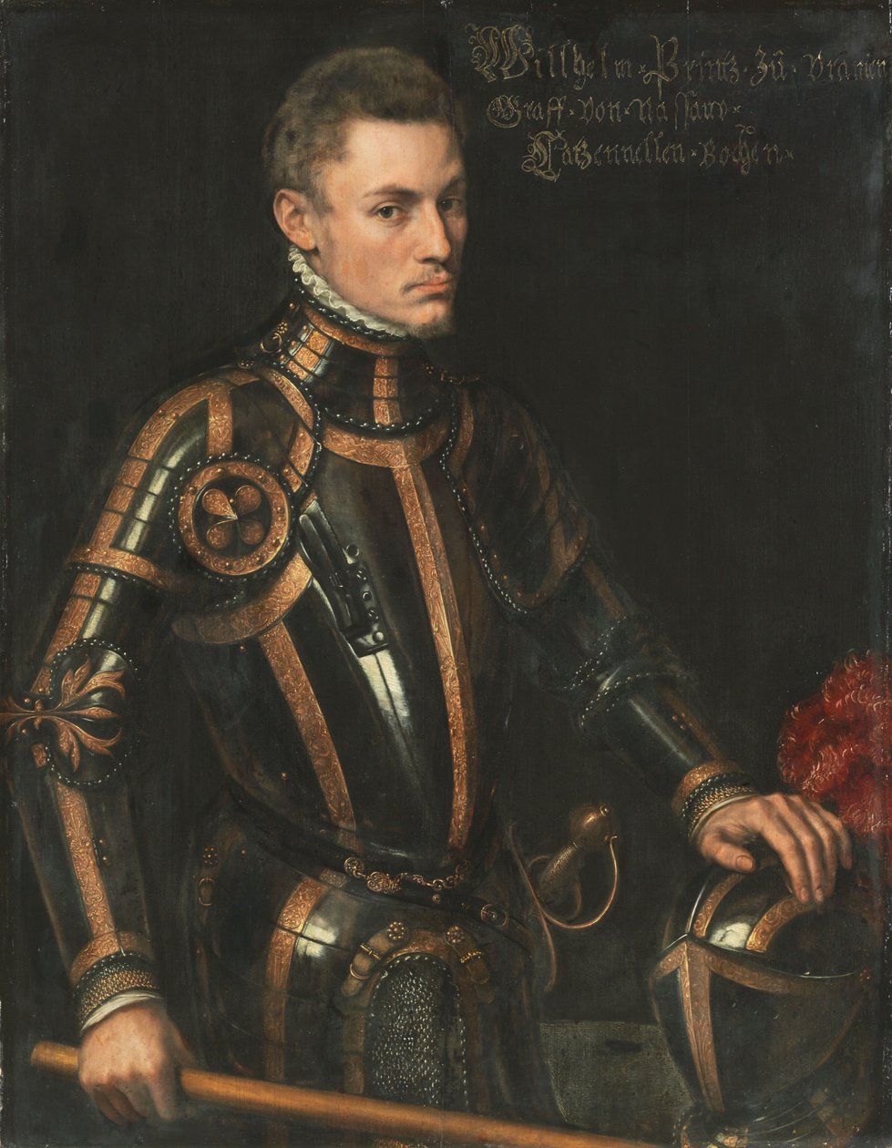 Alemão: Wilhelm I. von Oranien-Nassau Retrato de Guilherme I de Nassau de Antonis Mor