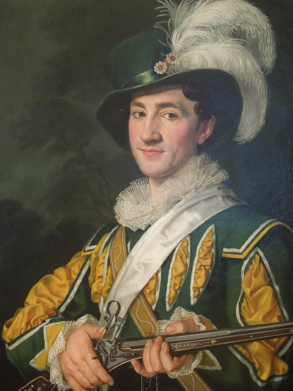 Alois Jelen no papel de Max de Der Freischütz (1826) de Antonin Machek