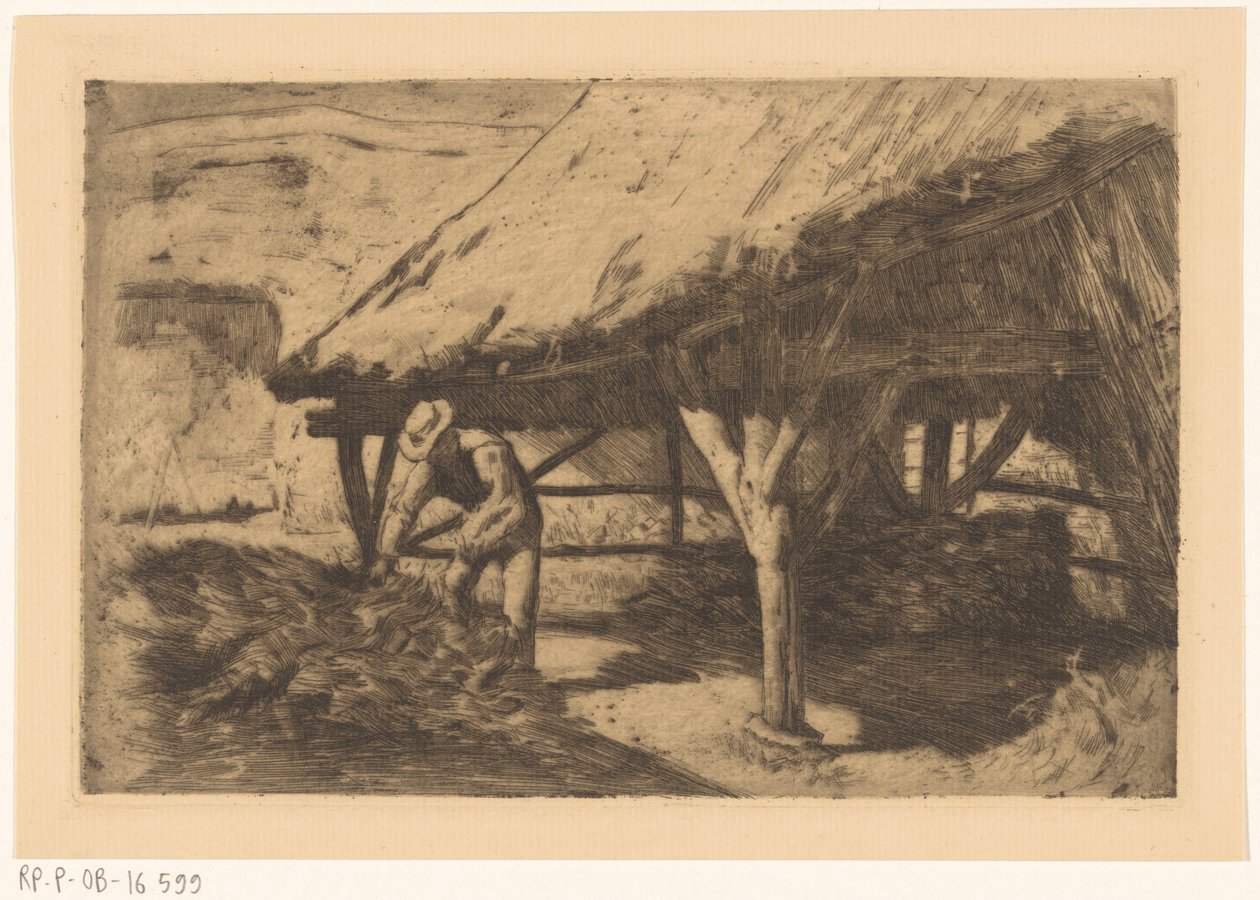 Casa de campo com celeiro de feno (título original) de Antoon Derkinderen