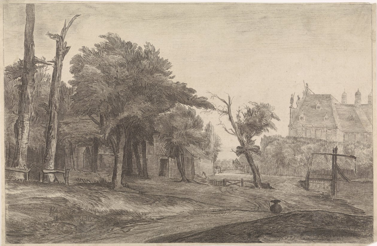 paisagem com castelo de Antoon Overlaet