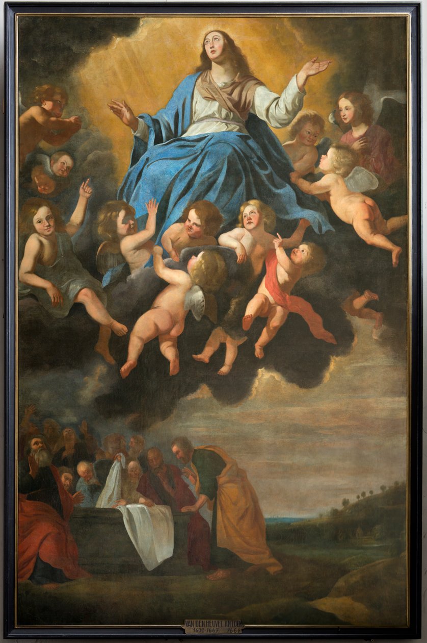 Igreja Paroquial (Igreja Paroquial de Santo Elígio). quadro. "Assunção de Maria". Anthony van den Heuvel. de Antoon van den Heuvel