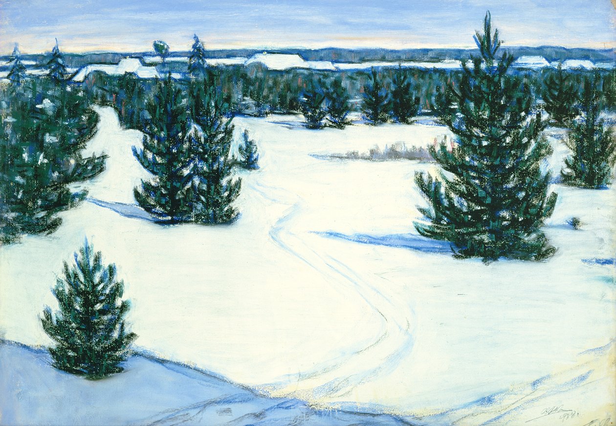 Paisagem de inverno, 1938 de Ants Laikmaa
