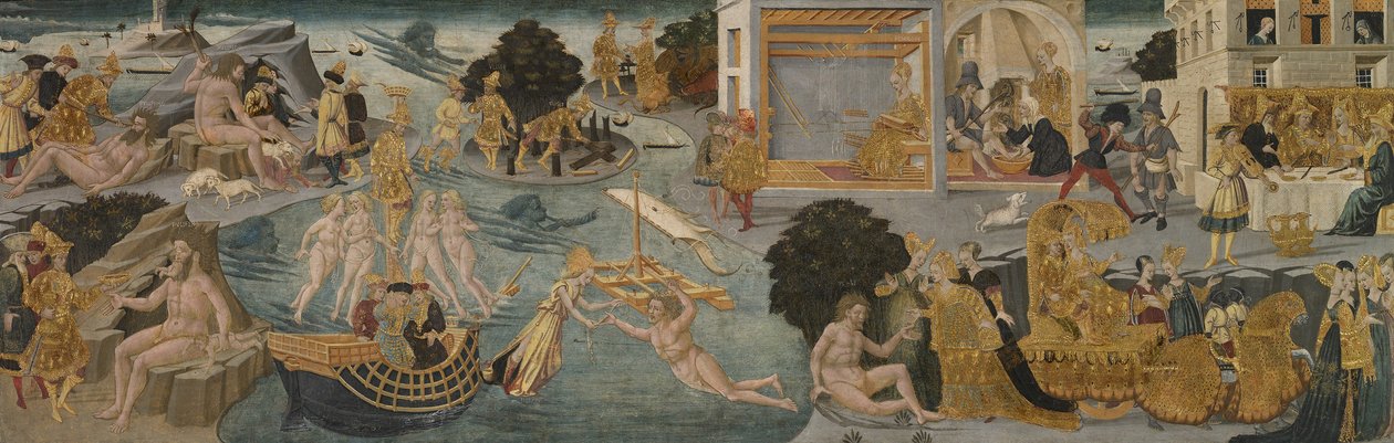 As aventuras de Ulisses, 1435-45 de Apollonio di Giovanni di Tommaso