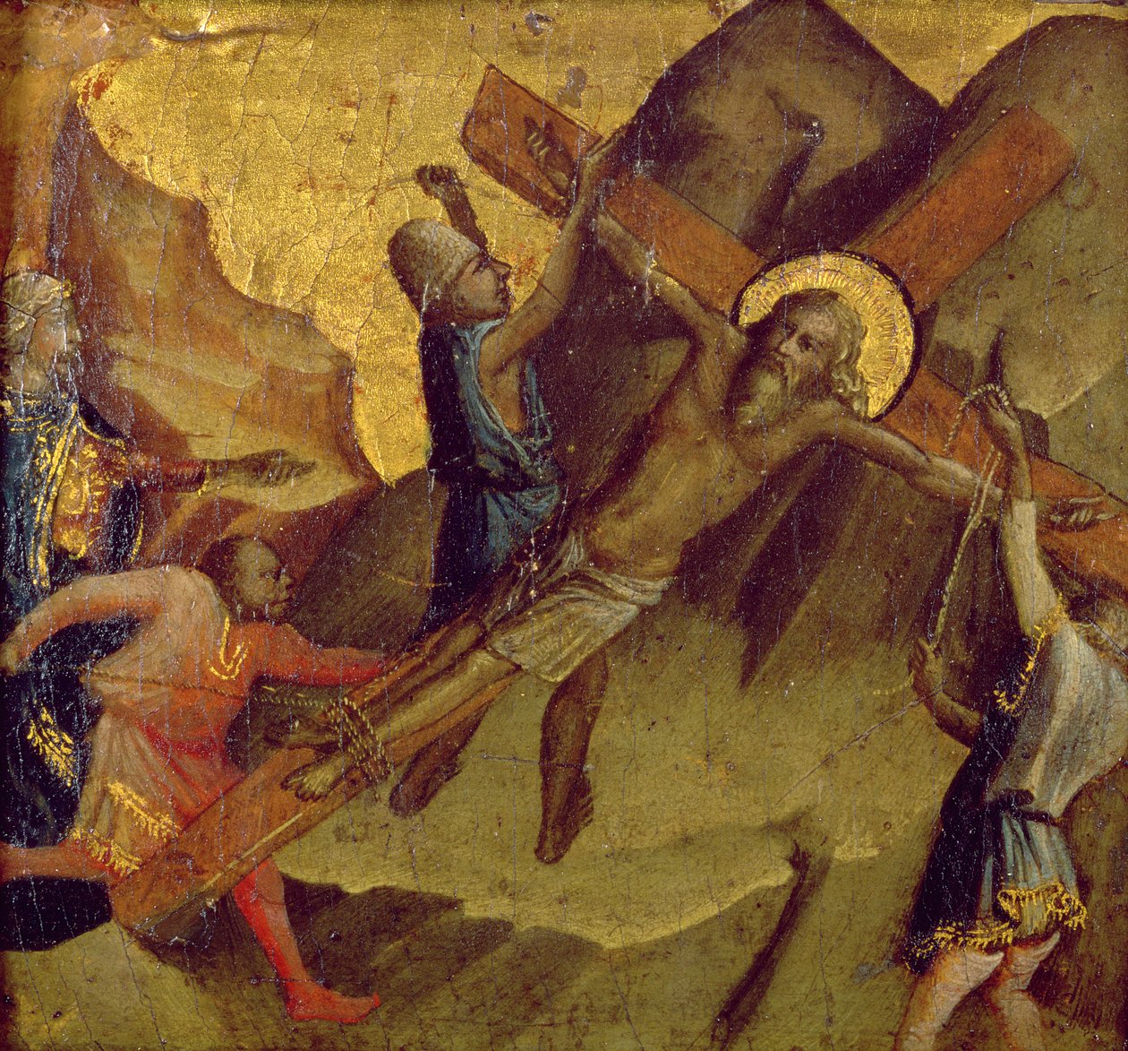 O martírio de Santo André (painel) de Arcangelo di Cola da Camerino