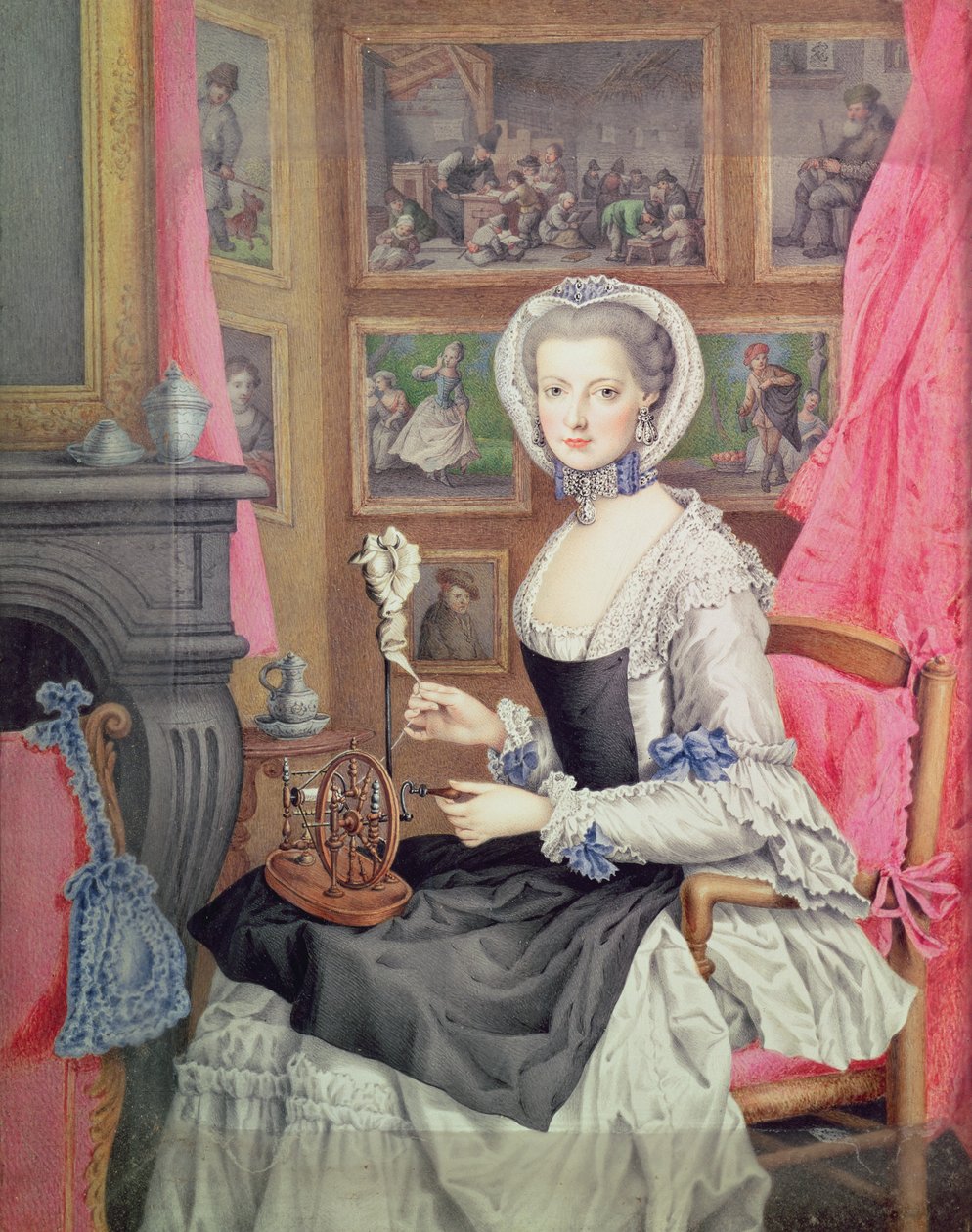 Auto-retrato, 1776 de Archduchess of Austria Maria Christine