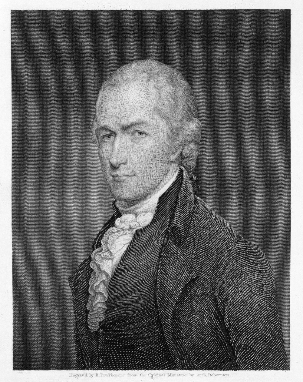 Alexander Hamilton (1757-1804) gravado por John Francis Eugene Prud&39;Homme (1800-92) de Archibald Robertson