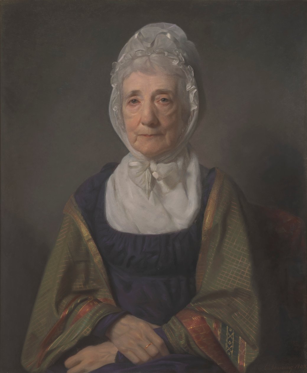 Uma mulher idosa de Archibald Skirving
