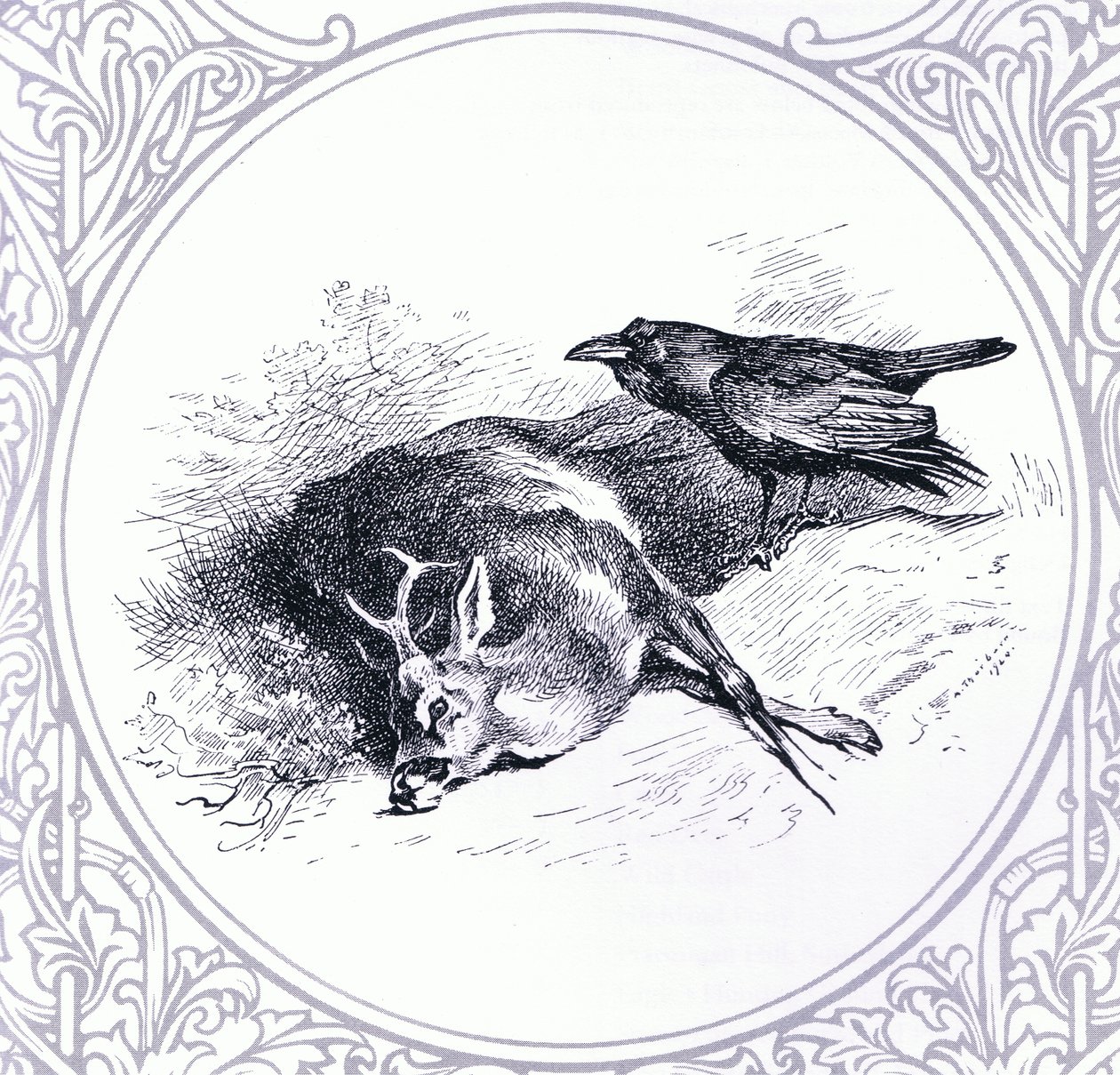 Deer and Raven, pub. por Book Club Associates de Archibald Thorburn