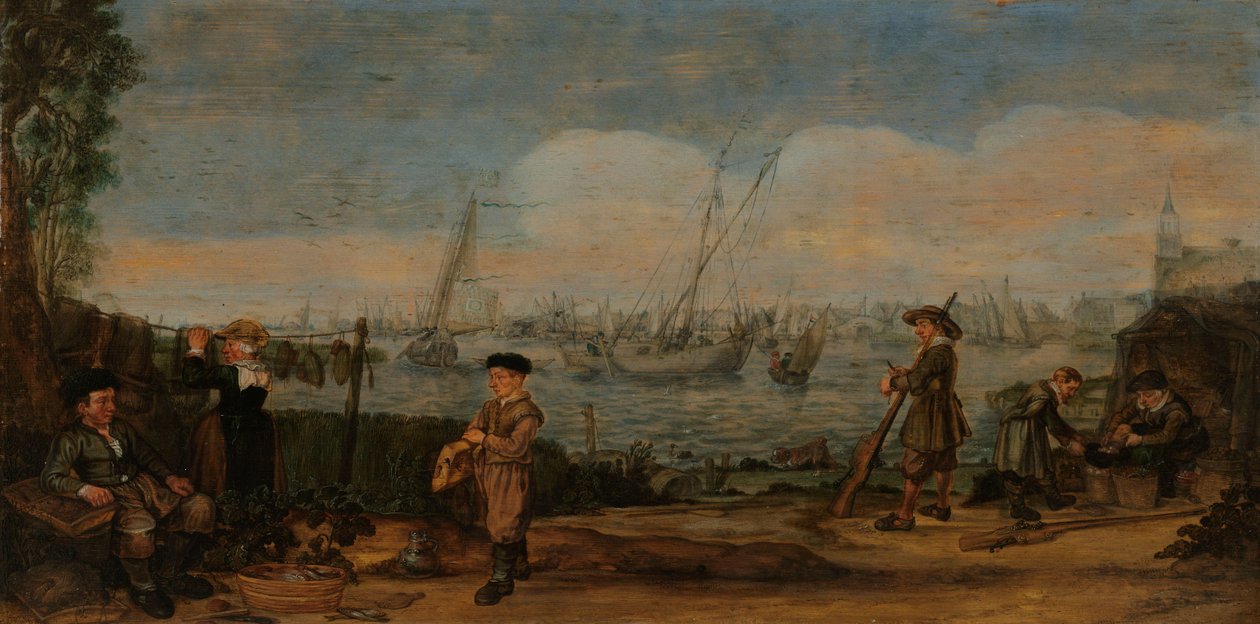 Pescadores e caçadores de Arent Arentsz
