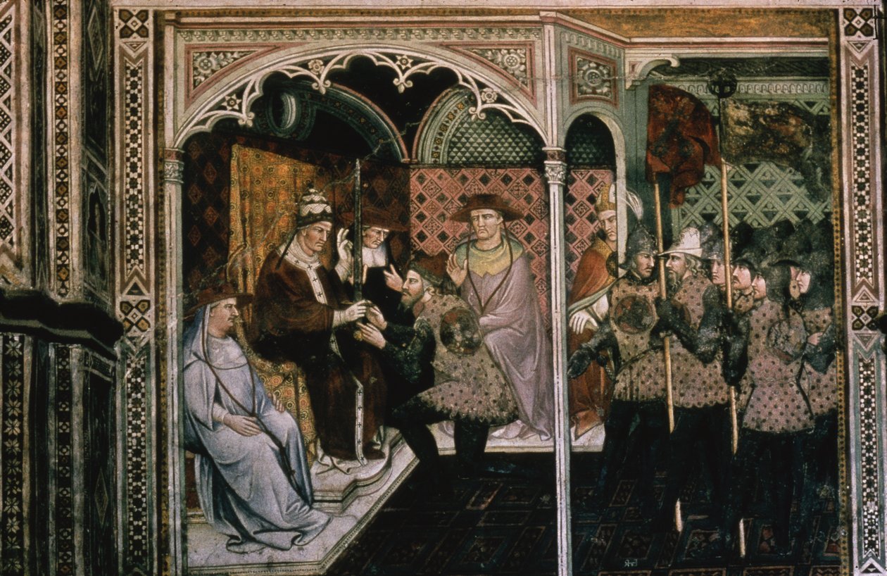 Papa e Imperador, c.1408-1410 de Aretino Luca Spinello or Spinelli
