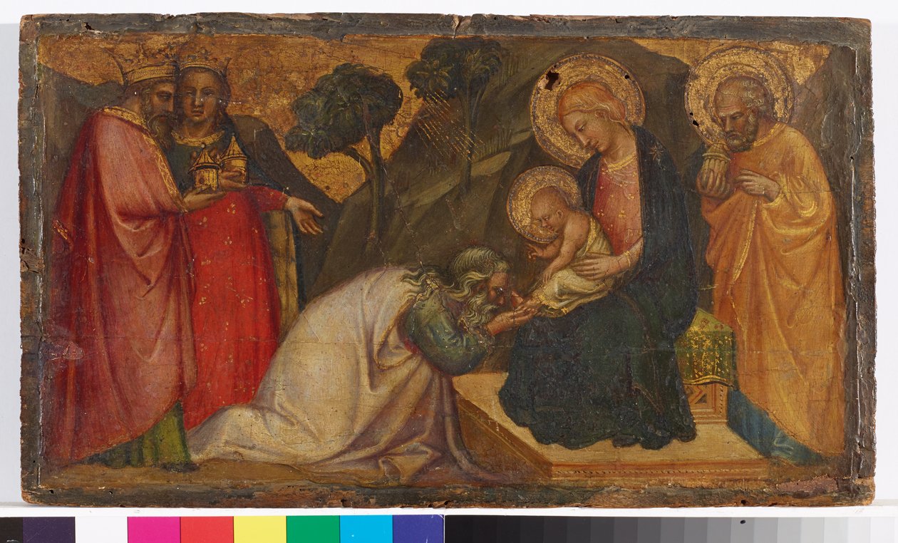 Adoração dos Magos de Aretino Luca Spinello or Spinelli