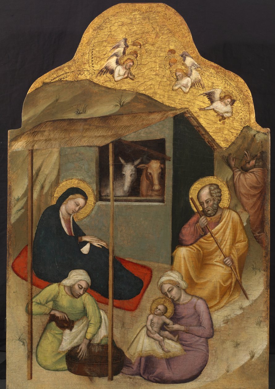 Natividade, c.1380 de Aretino Luca Spinello or Spinelli